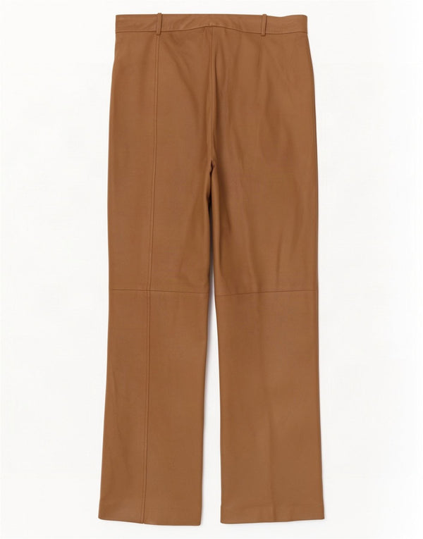 Γυναικείο δερμάτινο παντελόνι Conbipel Bootcut IT 46 Large W34 L32 Beige