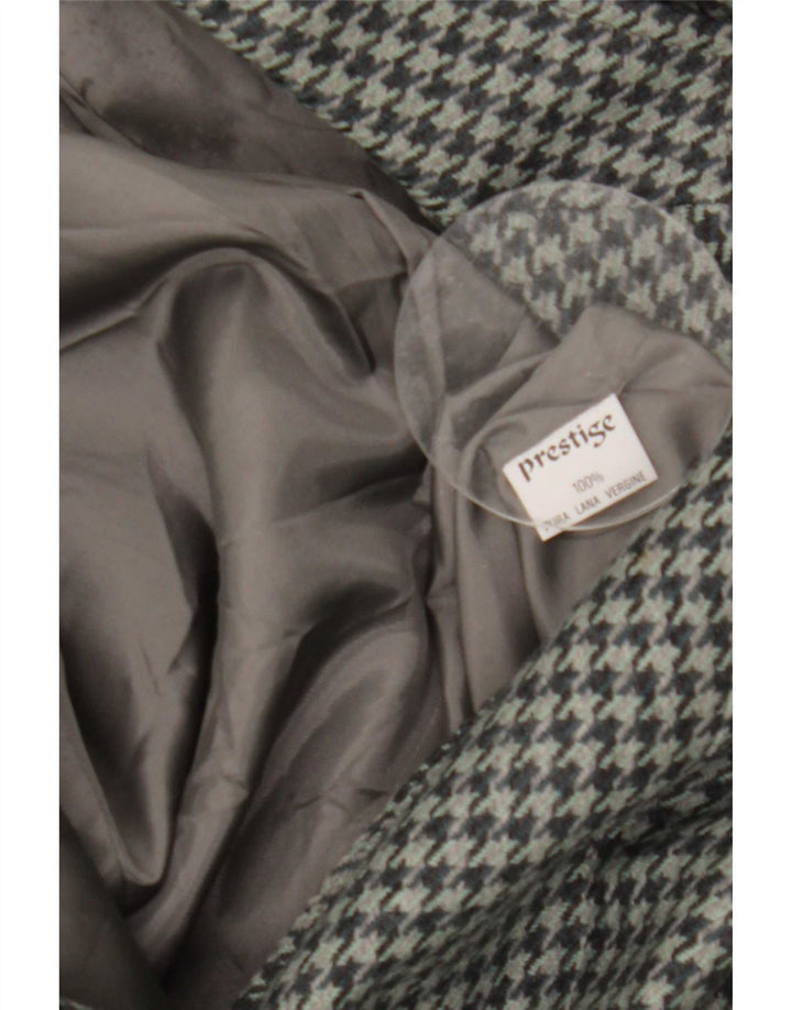 Vintage γυναικείο σακάκι με 2 κουμπιά IT 46 Large Grey Houndstooth