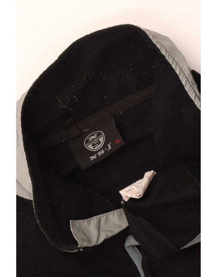 North Sails Ανδρικό φερμουάρ Fleece Jumper XL Μαύρο Colourblock Πολυεστέρας
