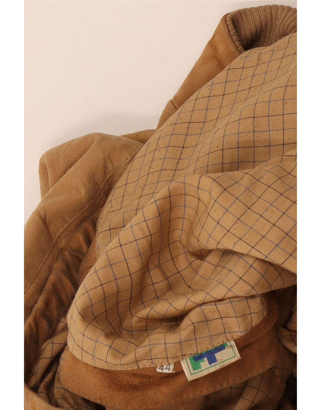 Vintage Γυναικείο Suede Jacket IT 44 Medium Beige