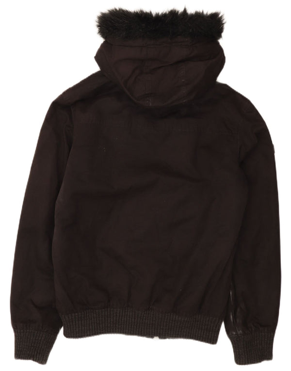 Ανδρικό μπουφάν με κουκούλα Superdry UK 38 Medium Black