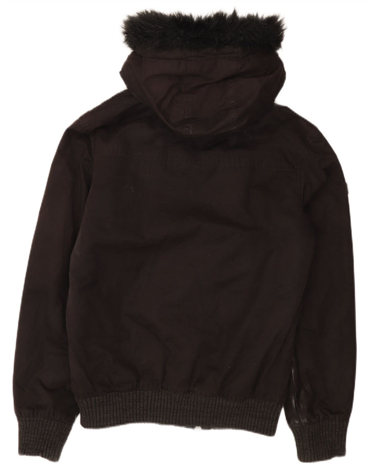 Ανδρικό μπουφάν με κουκούλα Superdry UK 38 Medium Black