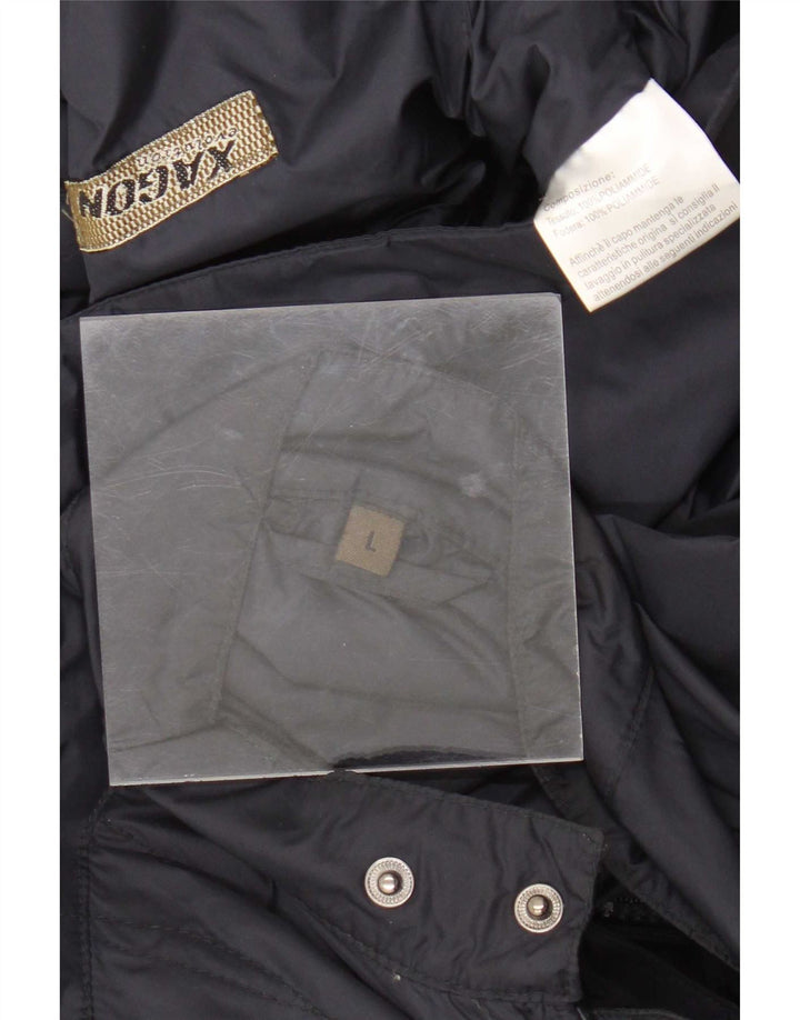 Xagon Mens Bomber Jacket UK 40 Large Navy Blue Polyamide