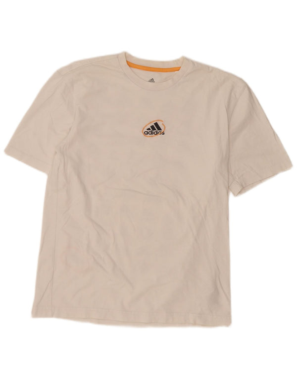 Ανδρικό γραφικό T-Shirt ADIDAS Top Small White Βαμβακερό