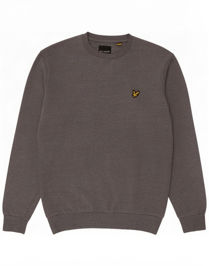 Ανδρικό φούτερ Lyle & Scott Jumper Μεσαίο γκρι βαμβακερό