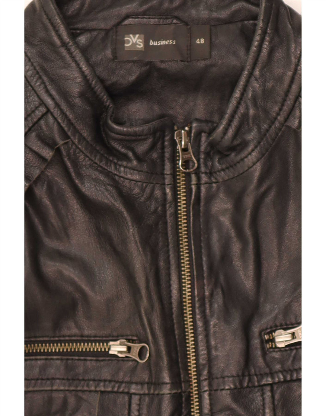 BVS Γυναικείο Δερμάτινο Μπουφάν Biker EU 48 2XL Μαύρο