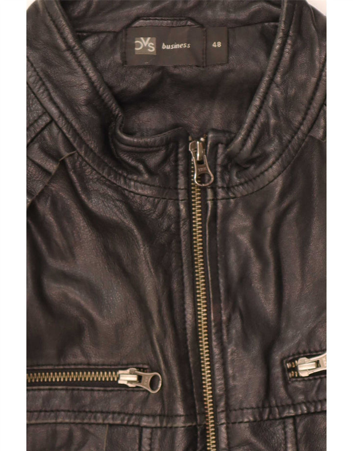 BVS Γυναικείο Δερμάτινο Μπουφάν Biker EU 48 2XL Μαύρο