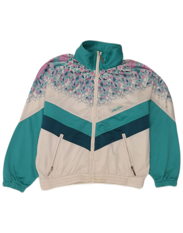 Ανδρική φόρμα γραφικών Ellesse Top Jacket XS Green Geometric Retro