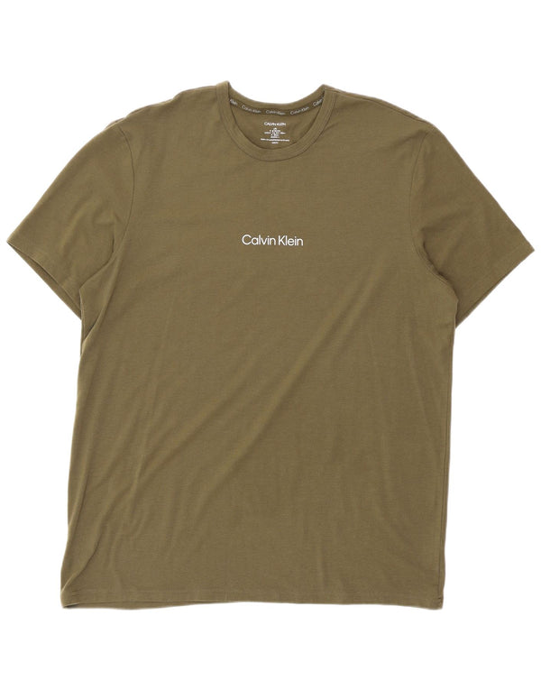Ανδρικό T-Shirt Calvin Klein Top Large Khaki