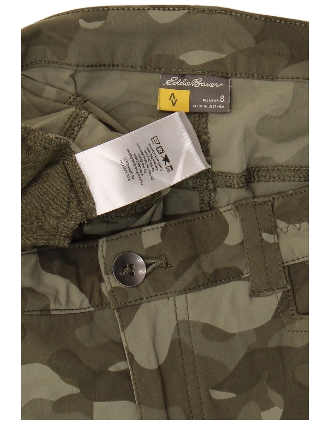 Eddie Bauer Γυναικείο Σορτς Cargo US 8 Medium W32 Khaki Camouflage Nylon