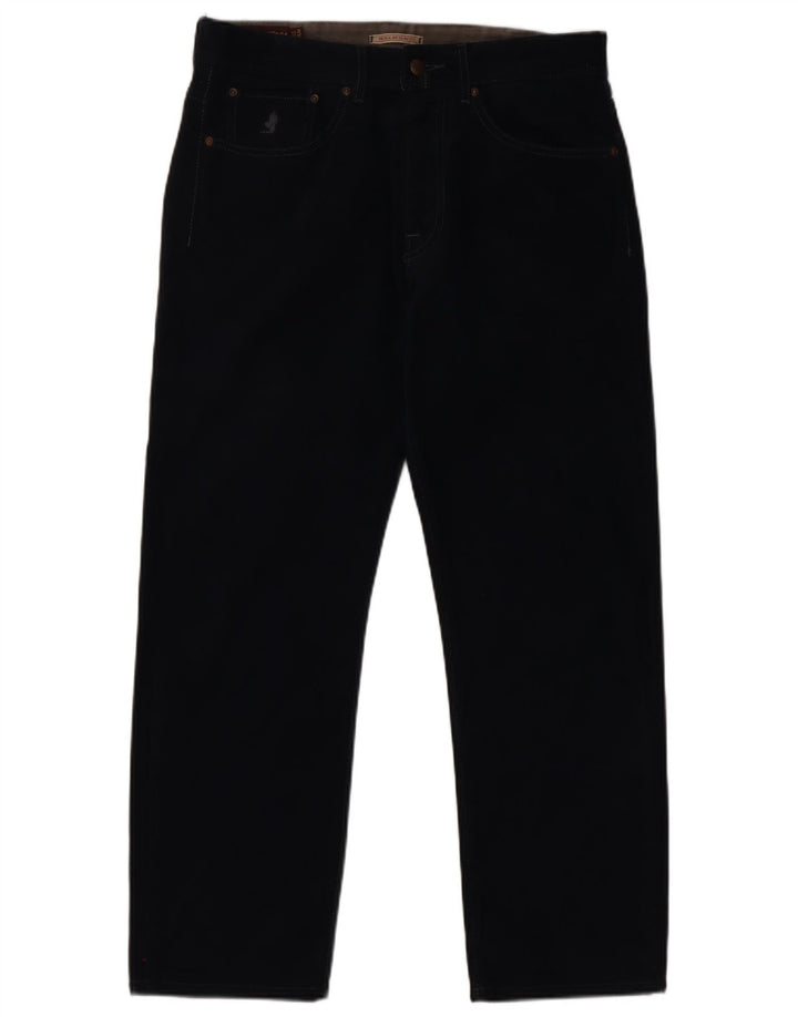 MARLBORO CLASSICS Ανδρικό καθημερινό παντελόνι με κανονική εφαρμογή W32 L28 Navy Blue