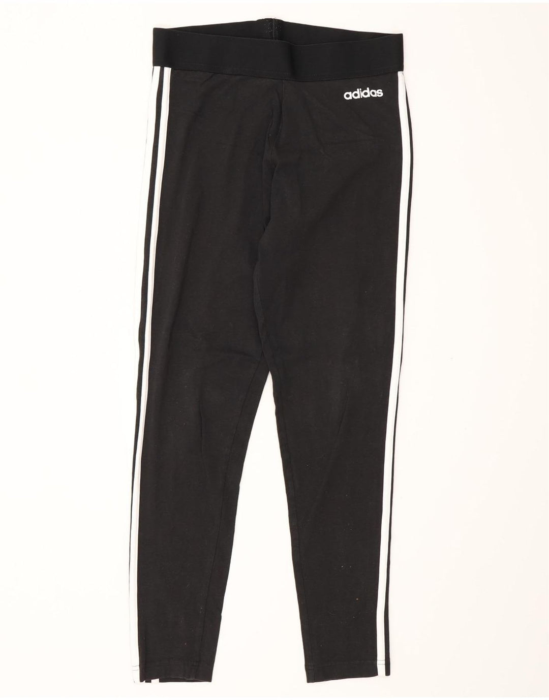 Γυναικείο κολάν Adidas UK 12/14 Μεσαίο μαύρο βαμβακερό