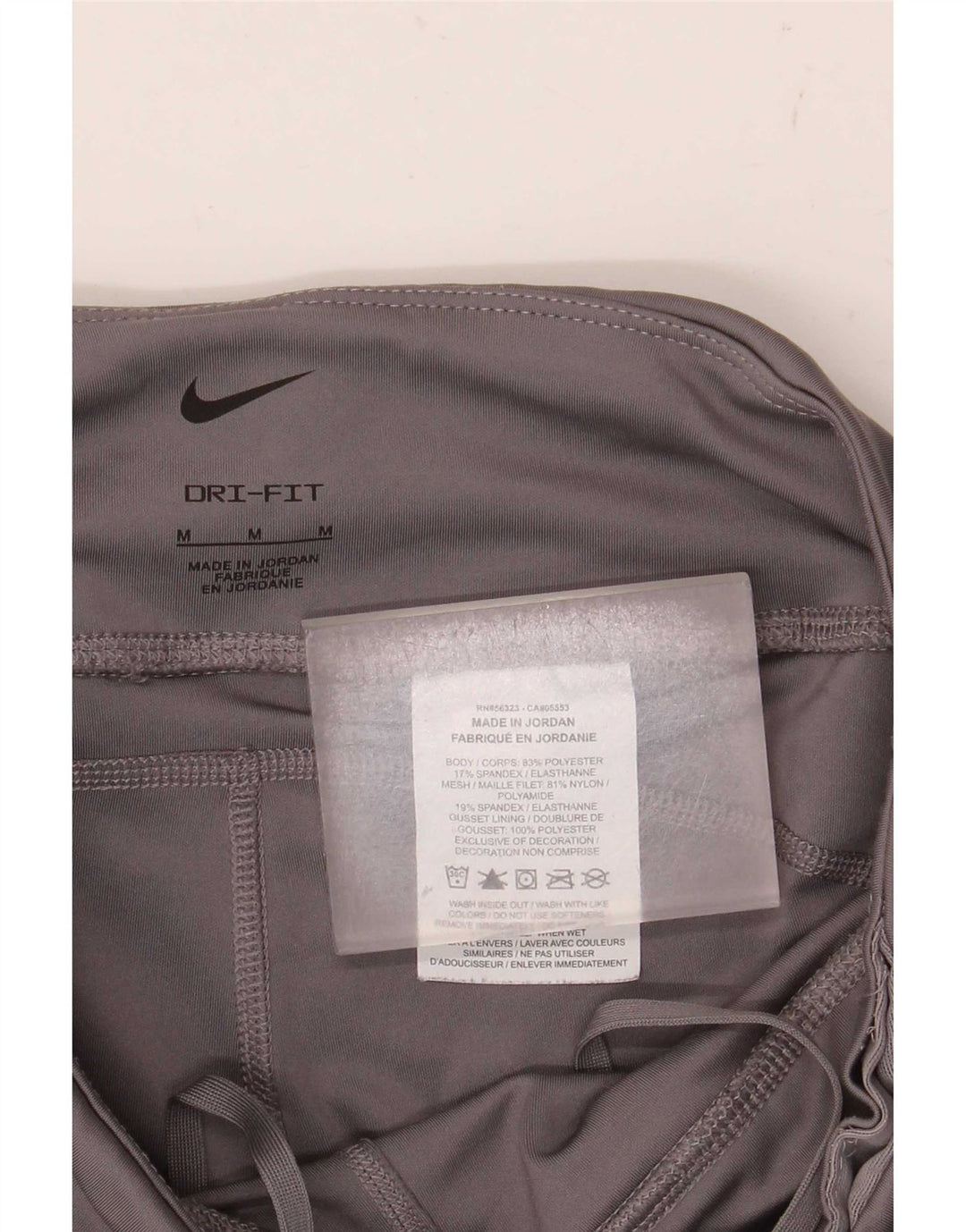 Γυναικεία κολάν Nike Dri Fit Crop UK 12 Medium Grey Polyester