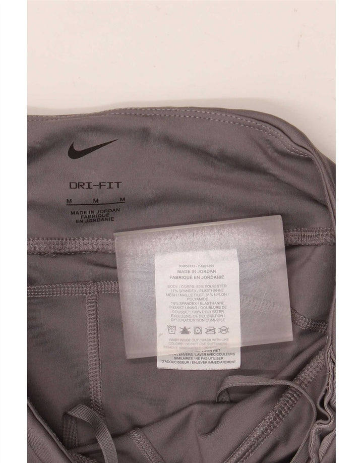 Γυναικεία κολάν Nike Dri Fit Crop UK 12 Medium Grey Polyester