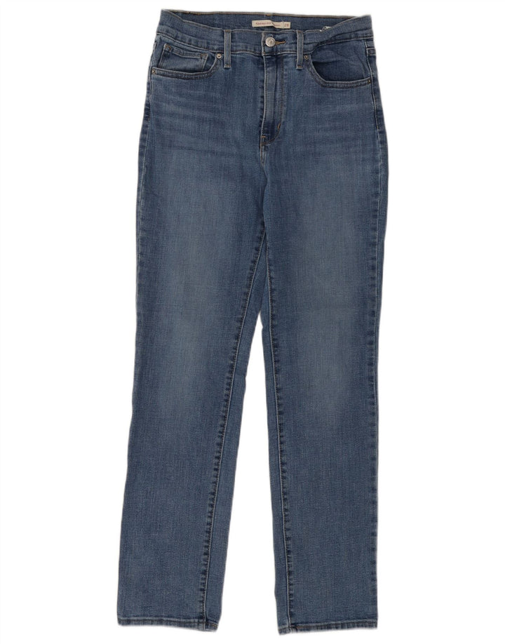 LEVI'S Γυναικείο 724 ψηλό ίσιο τζιν W29 L30 Μπλε βαμβακερό