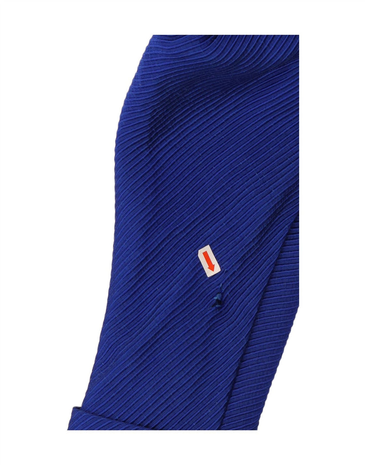 VINTAGE Γυναικείο σακάκι μπλέιζερ UK 12 Βαμβακερό μεσαίο μπλε ρίγες