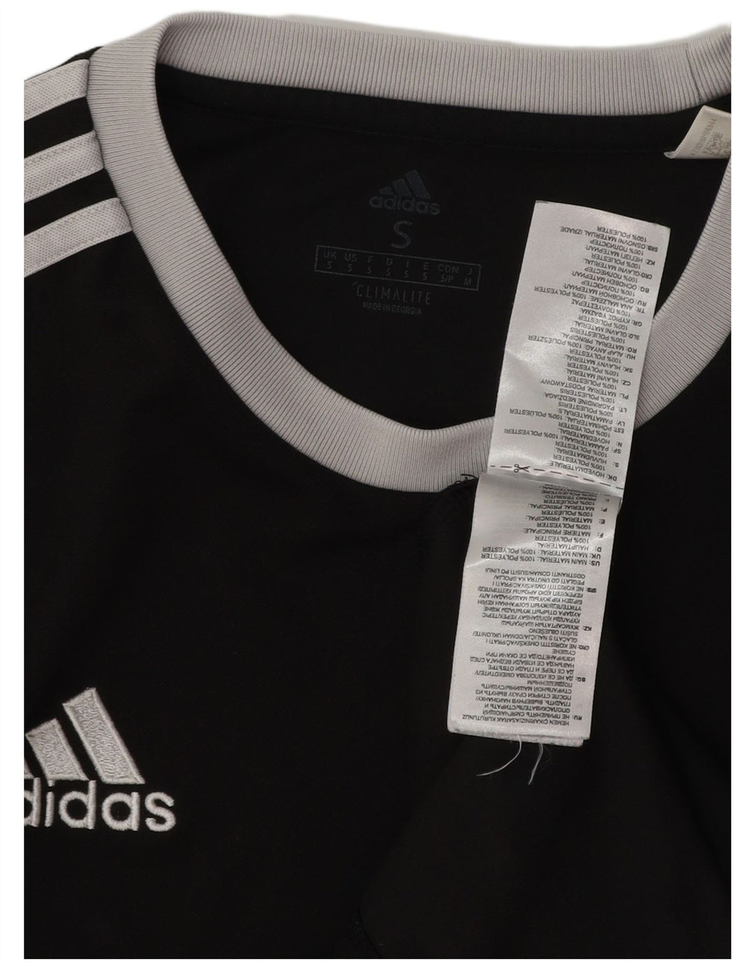 Ανδρικό T-Shirt Climalite ADIDAS Top Small Black Polyester