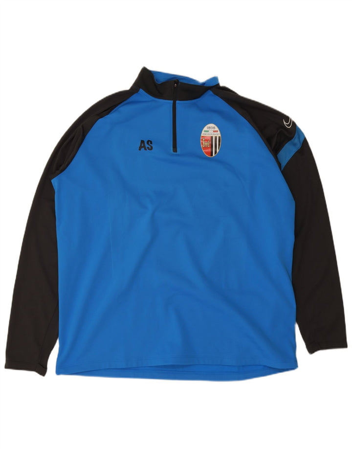 Ανδρική φόρμα φόρμας Nike γραφικό πουλόβερ Dri Fit Top 2XL Μπλε χρώματος