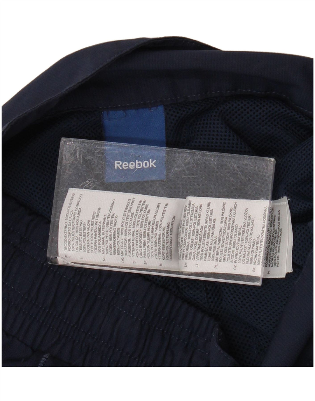 REEBOK Γυναικείο ίσιο παντελόνι Chino μεγάλο W34 L30 Navy Blue Polyester