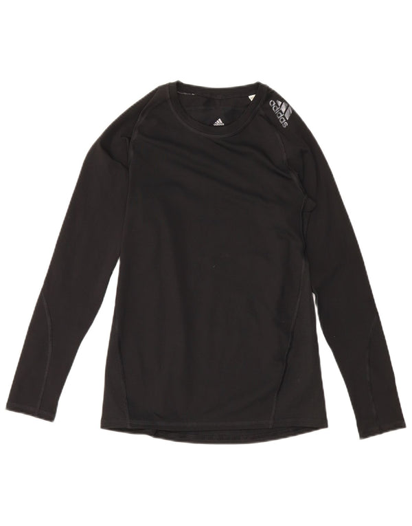 Adidas Boys Climacool Top μακριά μανίκια 13-14 ετών μαύρο πολυεστέρα