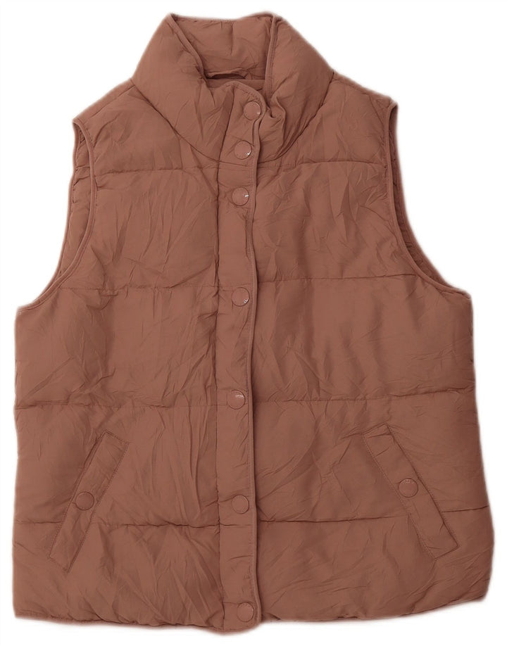 J. CREW Γυναικεία padded Gilet UK 10 Small Pink Polyester