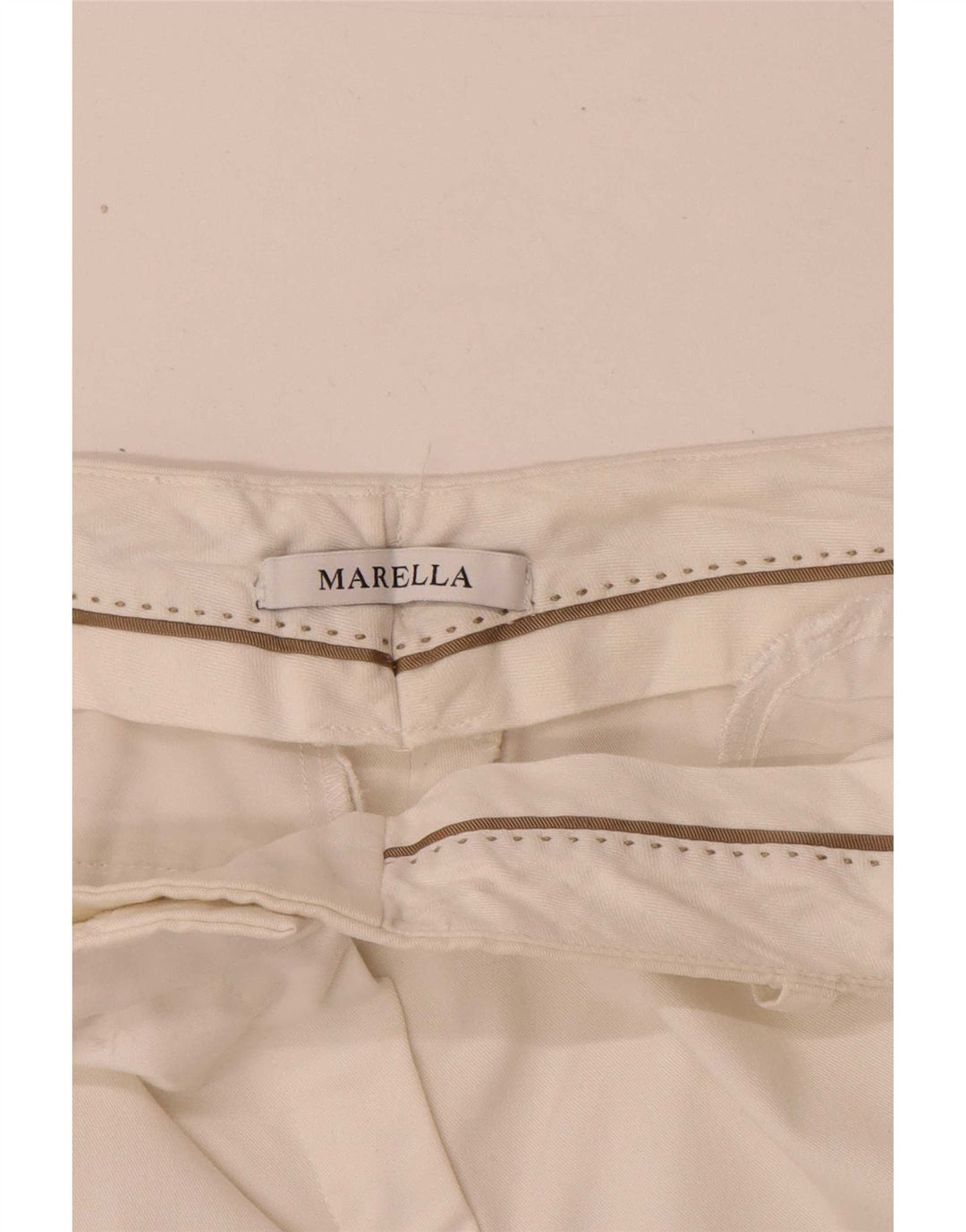Γυναικείο ίσιο κομμένο παντελόνι Marella W28 L26 Λευκό