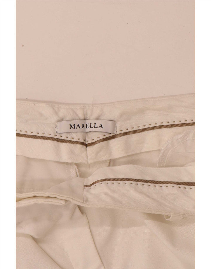 Γυναικείο ίσιο κομμένο παντελόνι Marella W28 L26 Λευκό