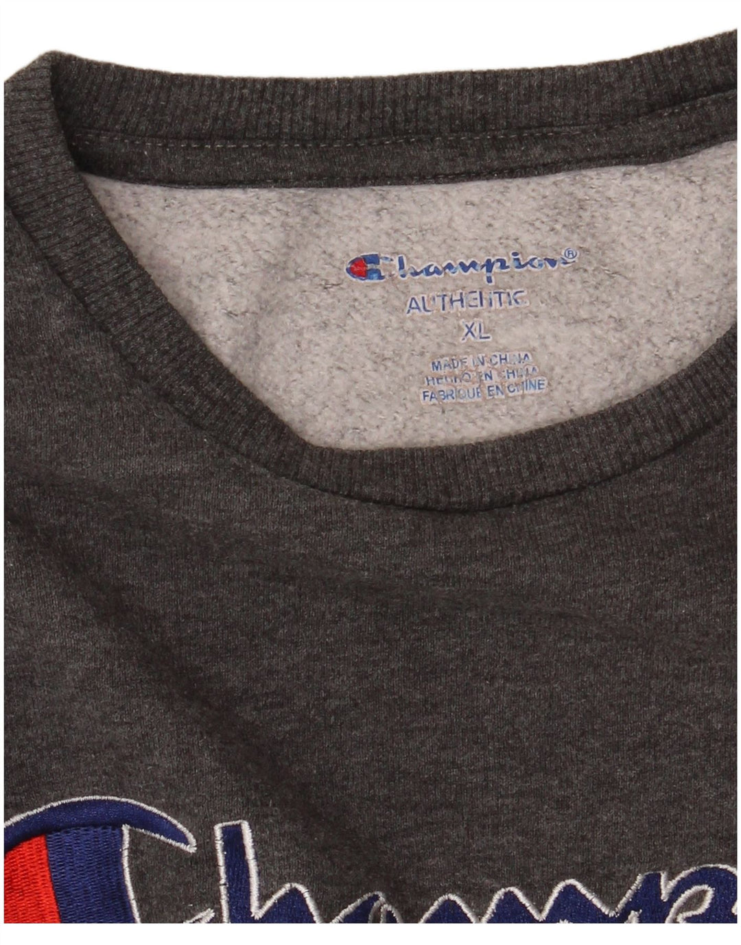 CHAMPION Γυναικεία γραφική φούτερ Jumper UK 18 XL Γκρι