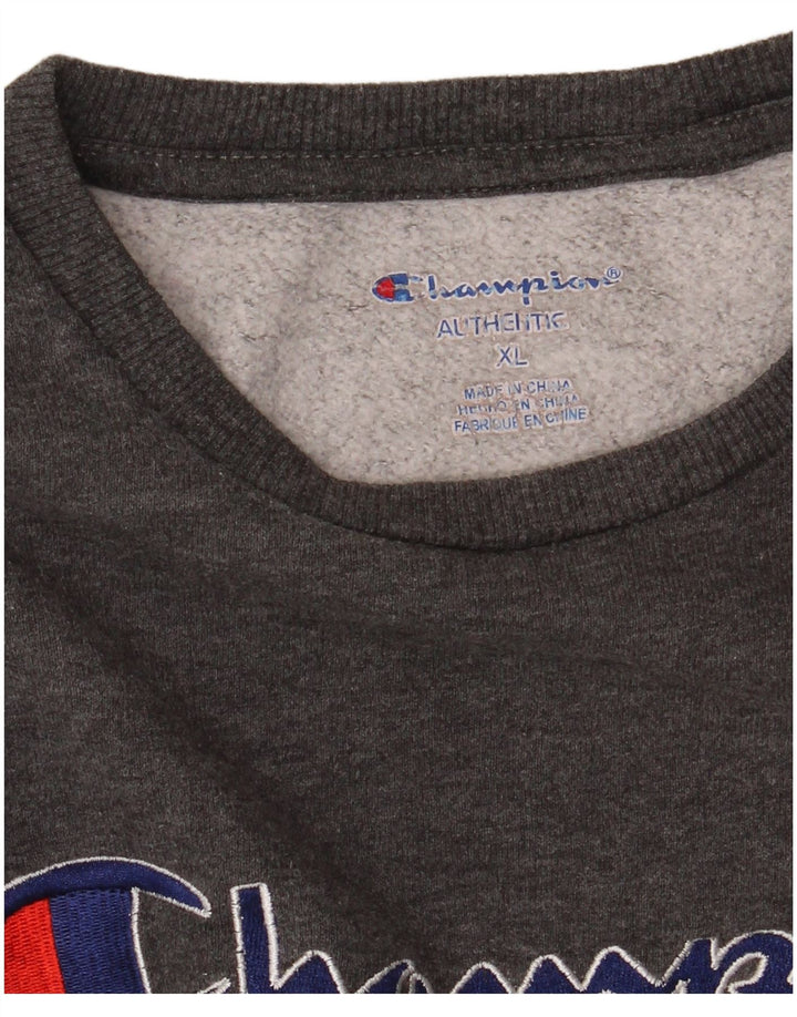 CHAMPION Γυναικεία γραφική φούτερ Jumper UK 18 XL Γκρι