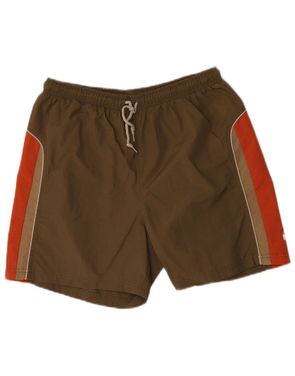 Lotto Ανδρικά σορτς κολύμβησης UK 40/42 Large Khaki Colourblock Nylon