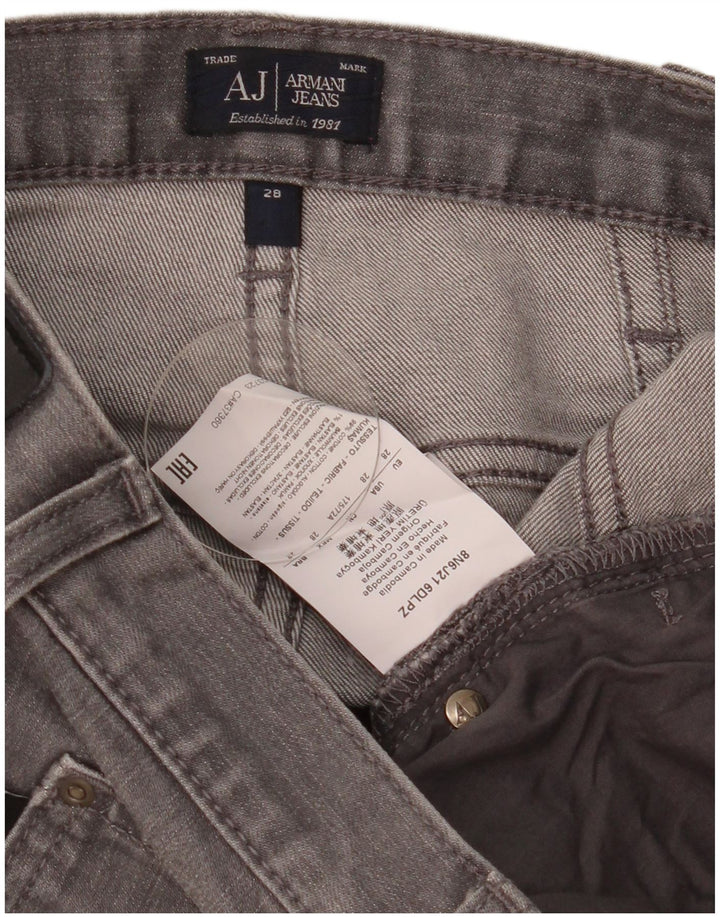 Armani Ανδρικό Slim Jeans W28 L29 Γκρι βαμβακερό