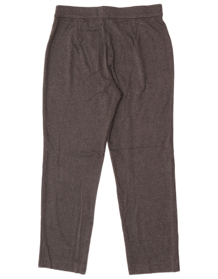 Marks & Spencer Γυναικείο Παντελόνι UK 14 Large W32 L28 Grey Houndstooth