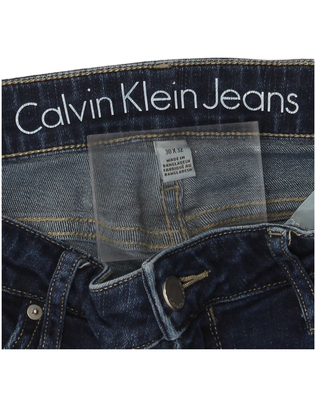 Γυναικείο τζιν ίσιο Calvin Klein W30 L32 Navy Blue