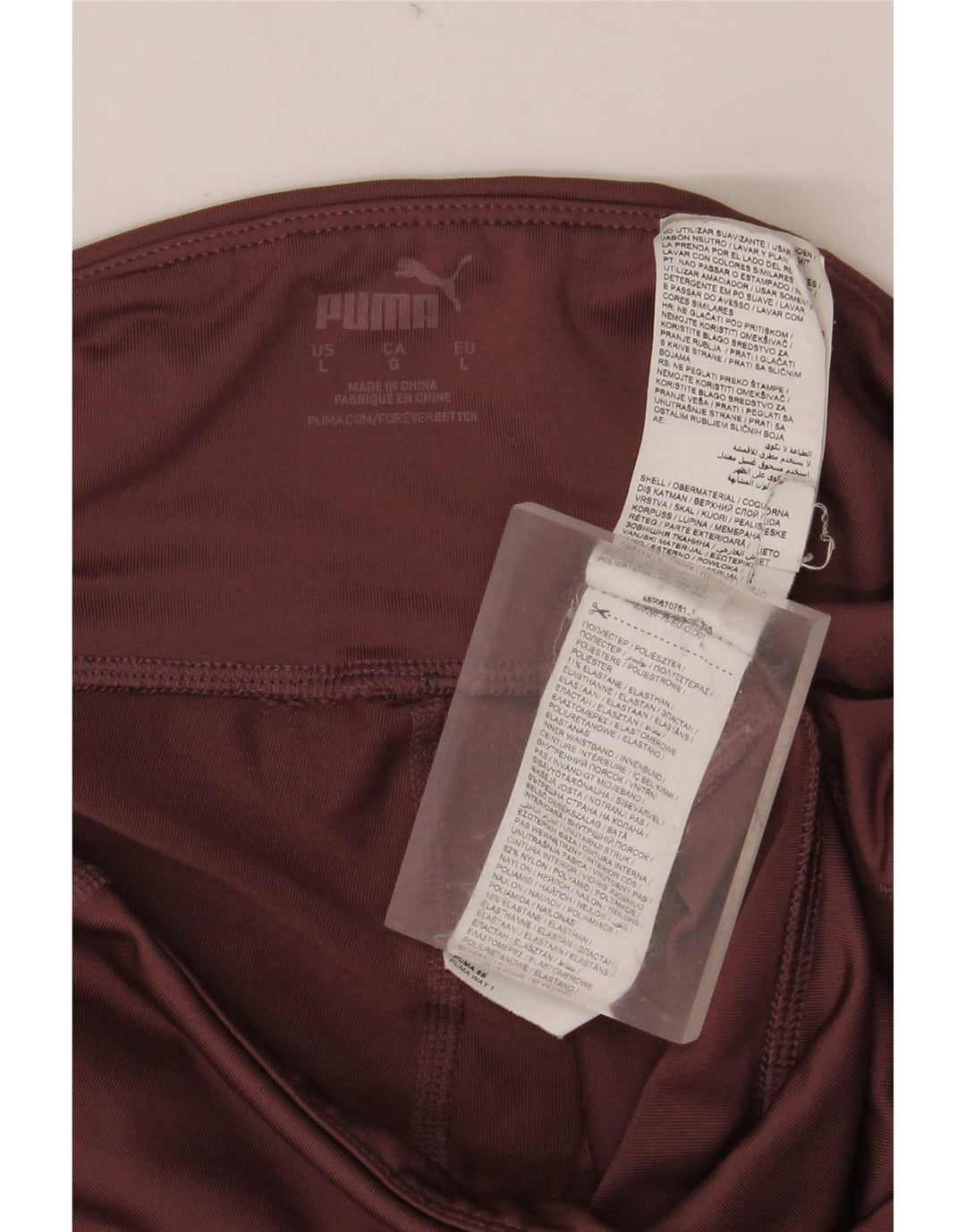 Γυναικείο κολάν PUMA Crop UK 16 Large μπορντό πολυεστέρας