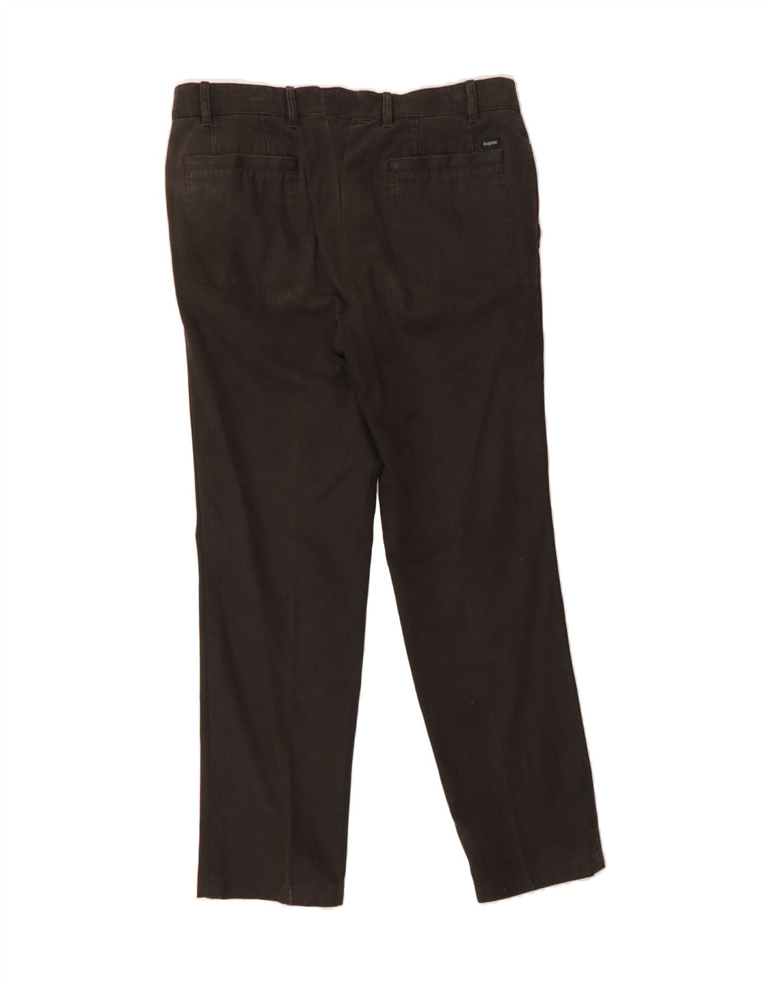 BUGATTI Mens Straight Suit Trousers W33 L29 Brown Cotton Vintage Bugatti and Second-Hand Bugatti from Messina Hembry 