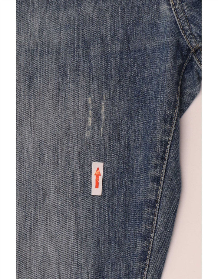 Calvin Klein Γυναικεία Distressed Slim Jeans W32 L33 Blue