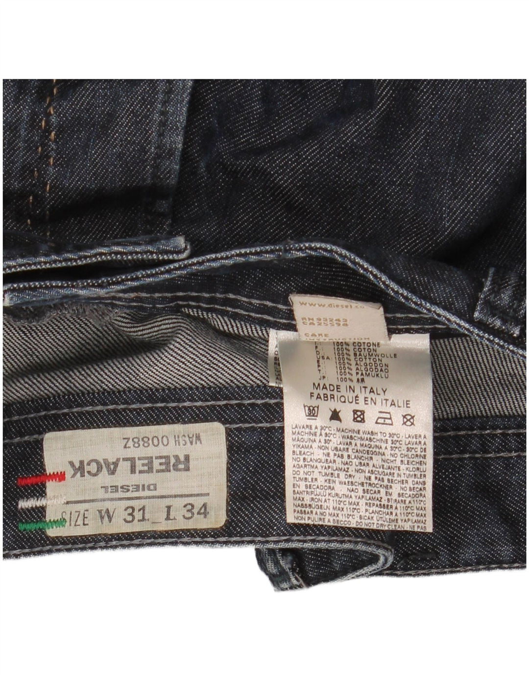Ανδρικό Diesel Reelack Straight Jeans W31 L32 Navy Blue Cotton