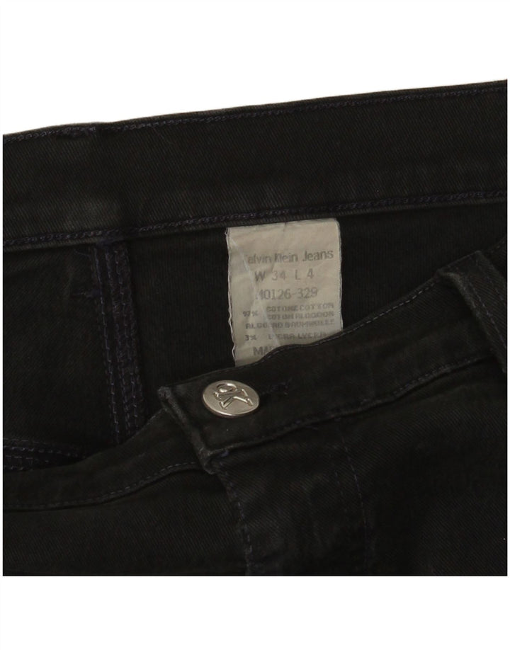 Calvin Klein Jeans Γυναικείο ίσιο τζιν W34 L31 μαύρο βαμβακερό