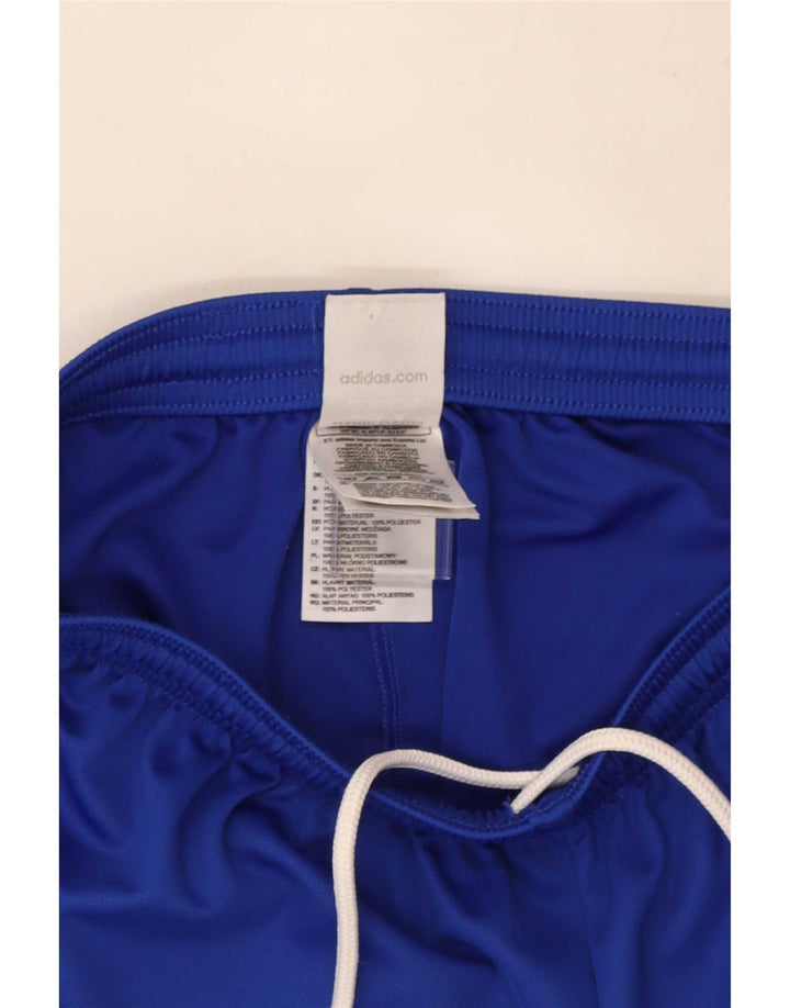 Ανδρικό αθλητικό σορτς Adidas Climalite από μεσαίο μπλε πολυεστέρα