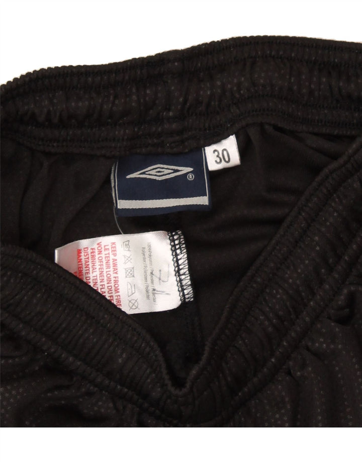 UMBRO Boys Sport Shorts 13-14 Years  Black Spotted Polyester Vintage Umbro and Second-Hand Umbro from Messina Hembry 