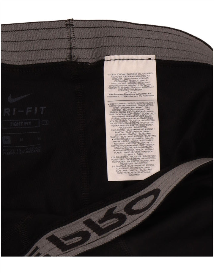 Ανδρικά γραφικά κολάν Nike Dri Fit από μεσαίο μαύρο πολυεστέρα