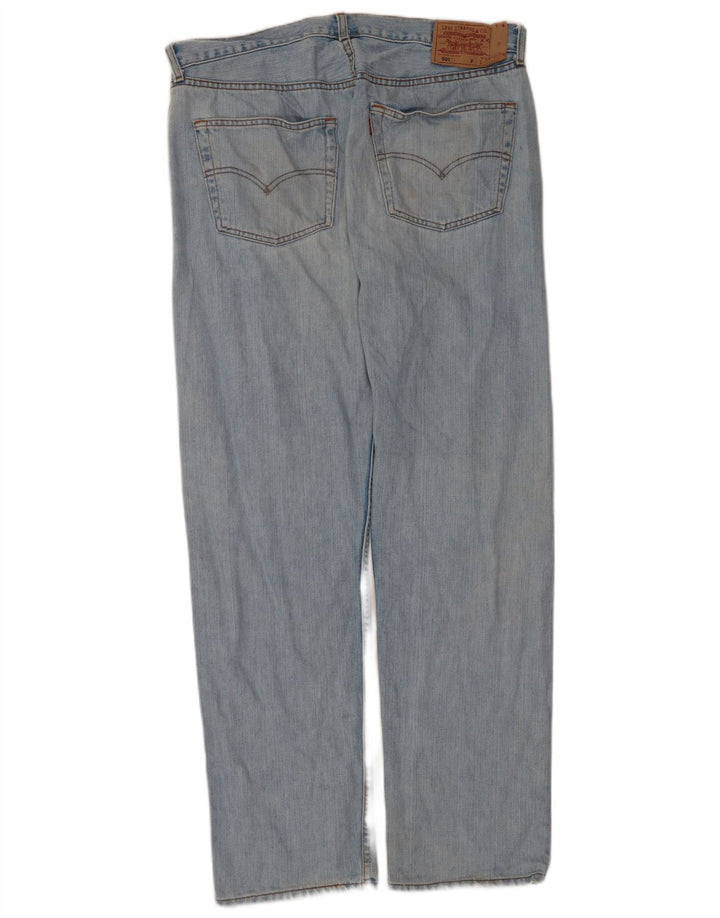 Levi's Mens 501 Straight Jeans W38 L34 Μπλε Βαμβακερό