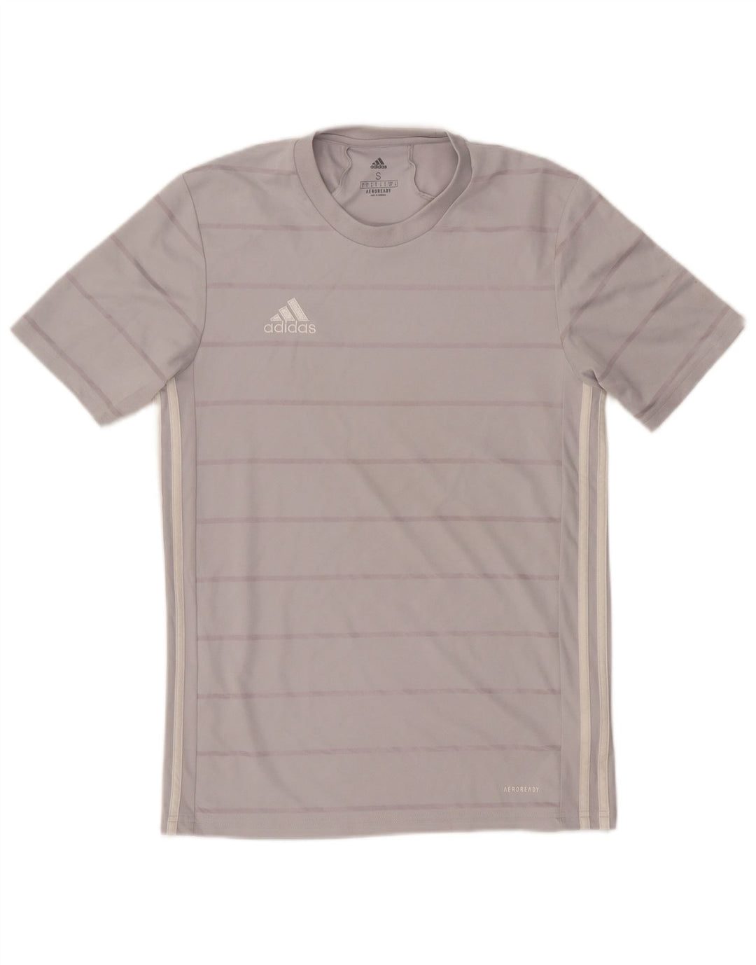 Adidas Ανδρικό T-Shirt Aeroready Κορυφαίο μικρό γκρι ριγέ πολυεστέρα