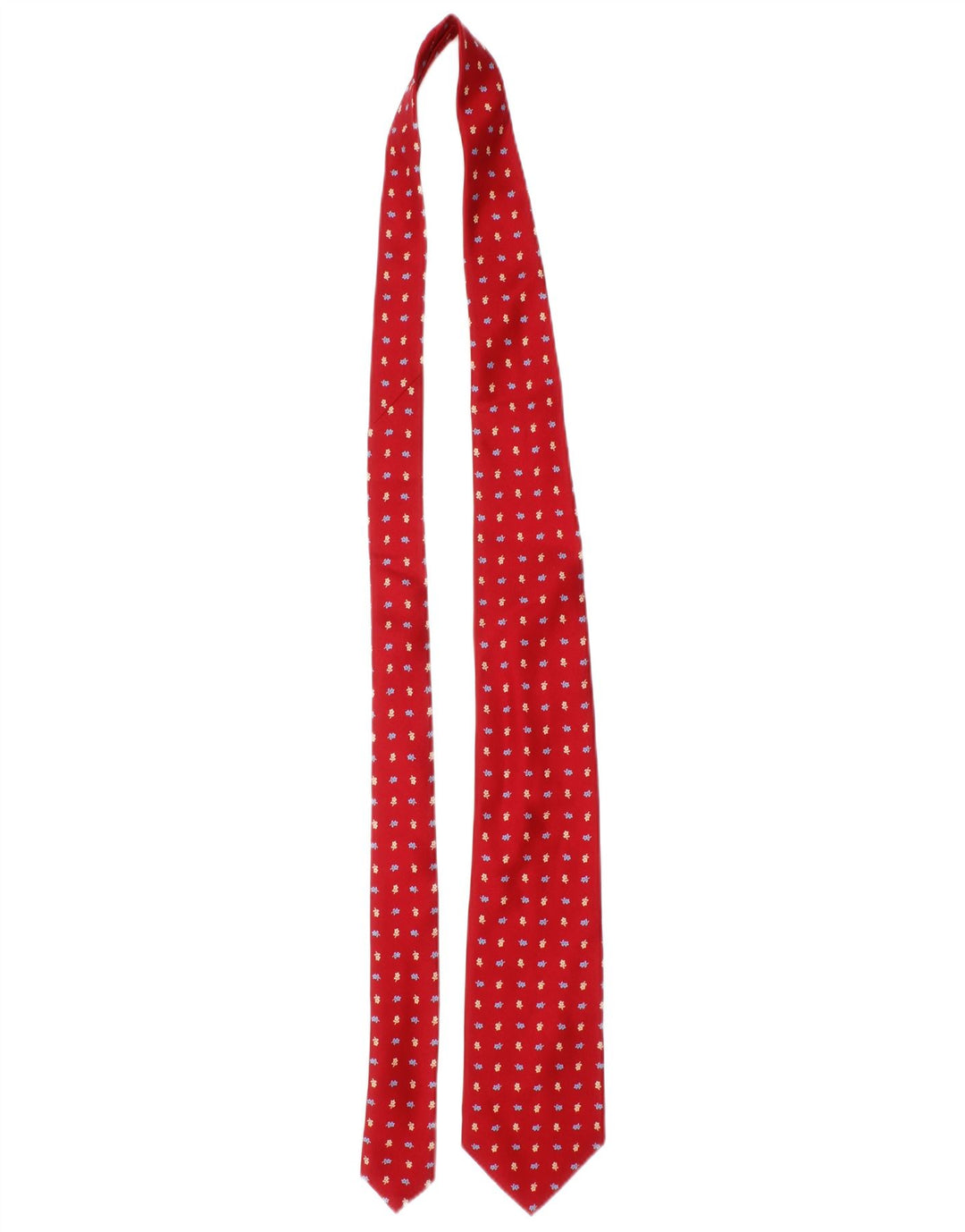 Ανδρική γραβάτα E.Marinella One Size Red Floral Silk