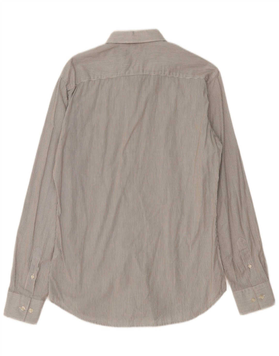 ΓΑΛΛΙΚΗ ΣΥΝΔΕΣΗ Ανδρικό πουκάμισο Μικρό Γκρι Βαμβακερό ρίγες