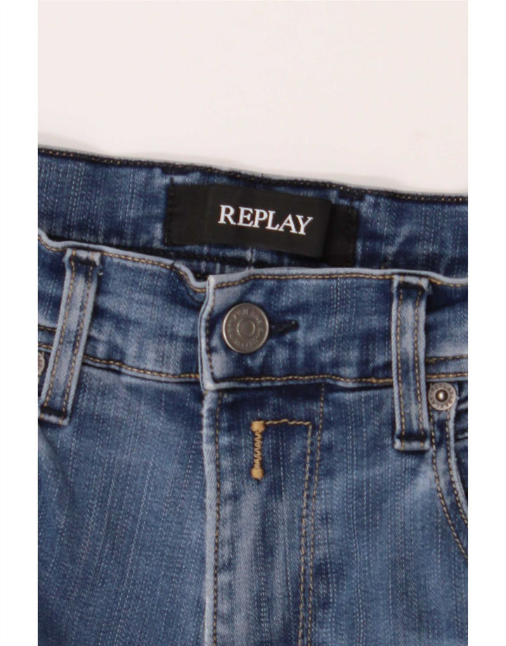 Replay Ανδρικά Straight Jeans W30 L29 Blue