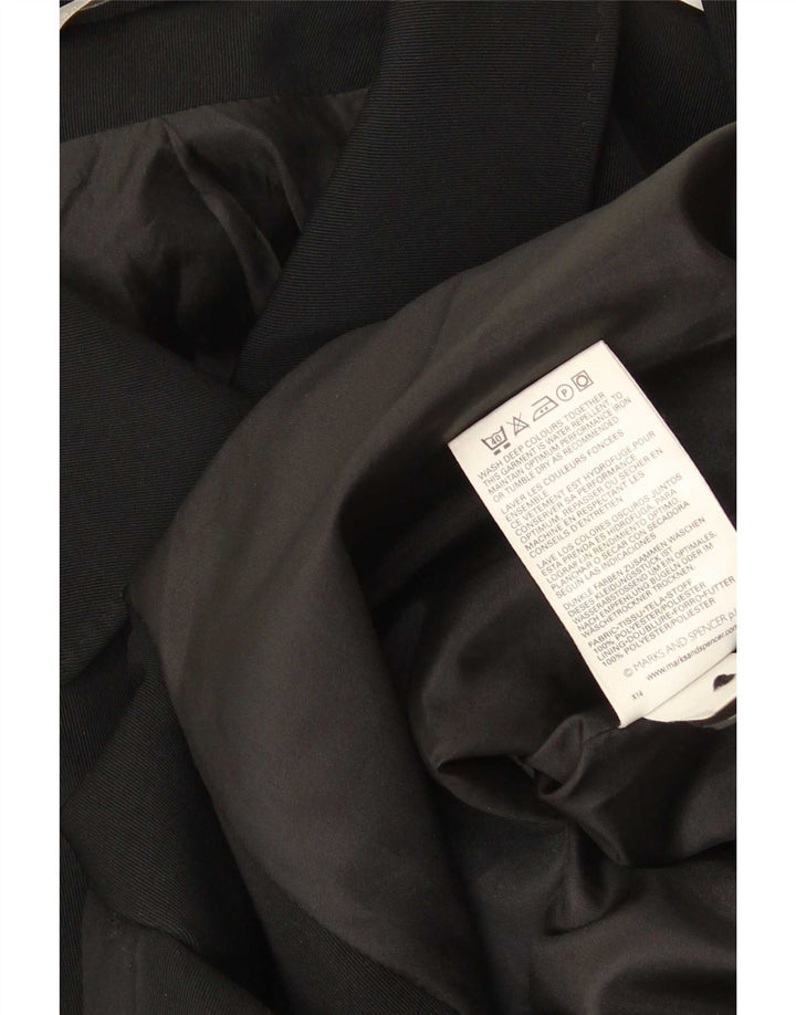 Marks & Spencer Γυναικείο Πανωφόρι Standard Fit UK 16 Large Black Polyester