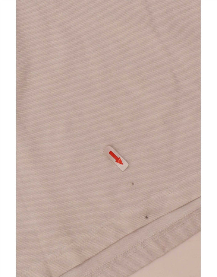 Massimo Dutti Ανδρικό Πόλο Μπλουζάκι 2XL Λευκό βαμβακερό