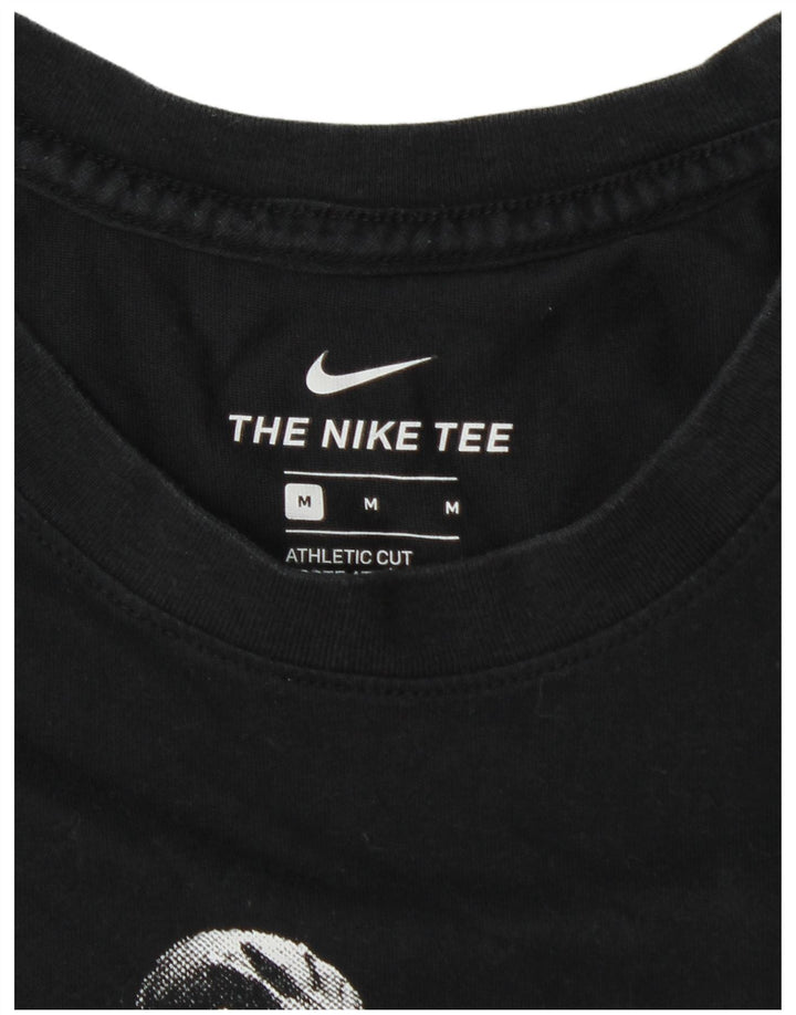 Ανδρικό T-Shirt με γραφικό αθλητικό κόψιμο Nike, μεσαίο μαύρο