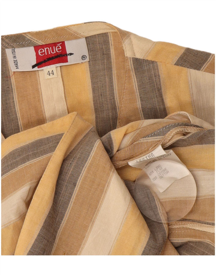 Vintage γυναικείο αμάνικο σακάκι IT 44 μεσαίο πολύχρωμο ριγέ